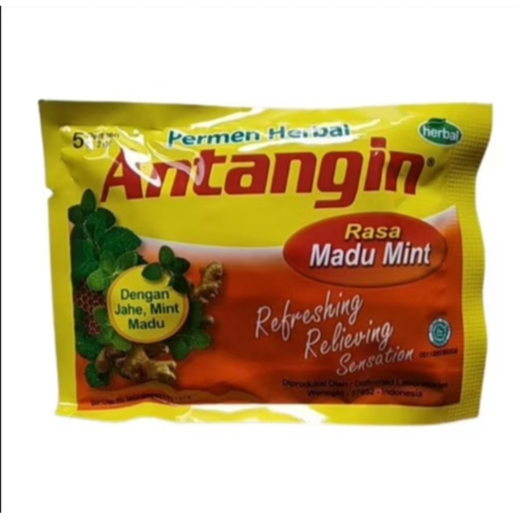 

Antangin Permen Herbal Madu Mint 5 Tablet /Melegakan Tenggorokan / Mencegah Mual