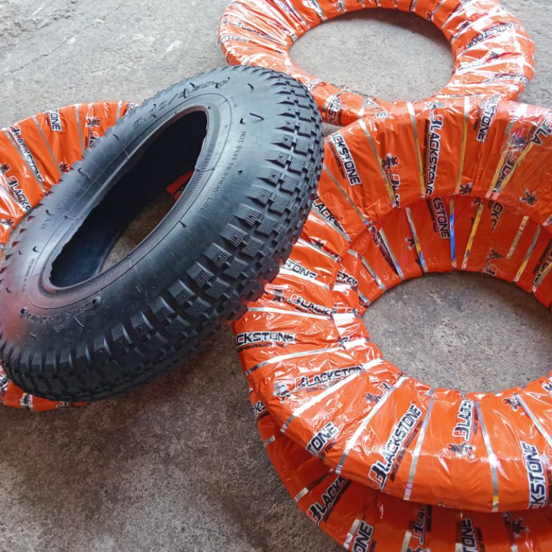 BAN LUAR GEROBAK ANGKONG DORONG SORONG LORI BLACK STONE ARKO 3.00-8  300X8 RING 8