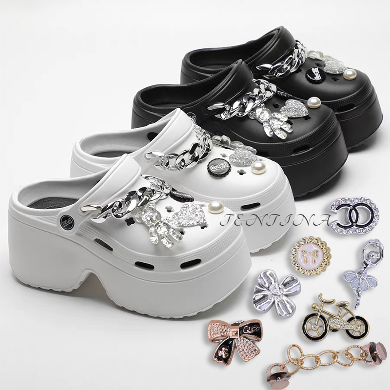 FENTINA Sandal Wanita Kekinian Wedges Fuji Sandal Wanita Selop Sendal Perempuan Baim Wedgas