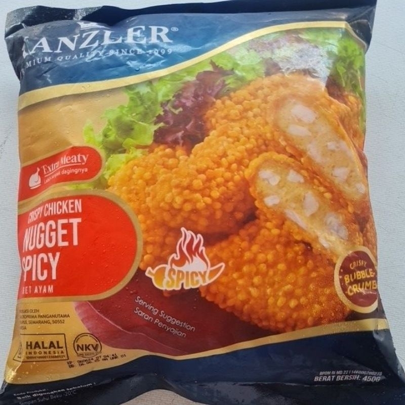 

Kanzler crispy chicken nugget spicy / nugget hot 450gr