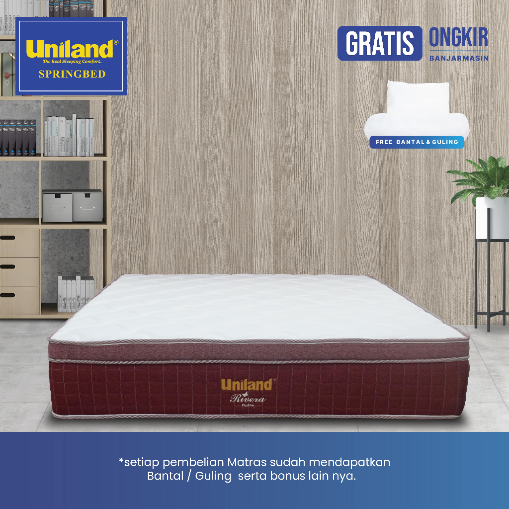 Uniland Springbed Rivera Plushtop Hanya Kasur