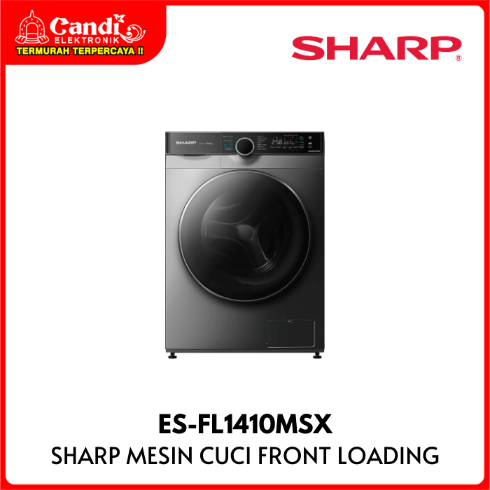 SHARP Mesin Cuci Front Loading 10 Kg Inverter ES-FL1410MSX