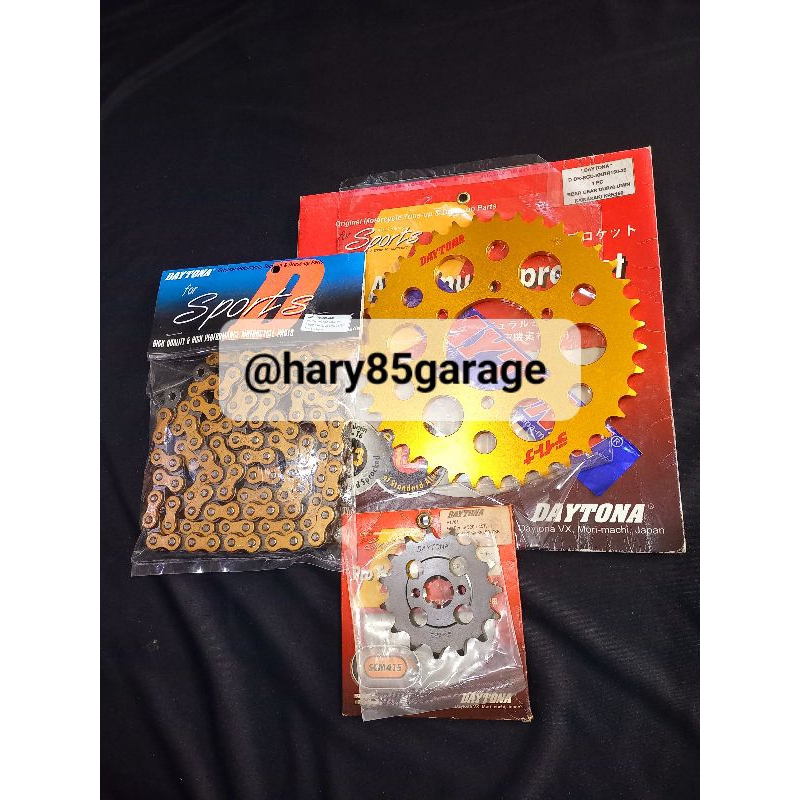 GEAR SET NINJA150RR DAYTONA 520-14/39/106L ORIGINAL