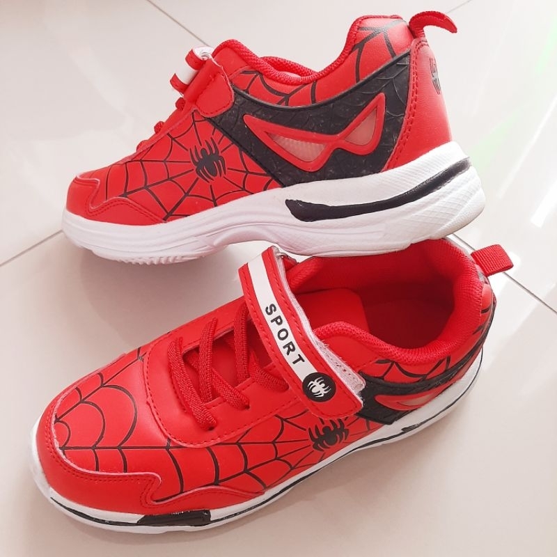 sepatu anak spiderman sepatu sekolah anak spiderman sepatu gaya casual sepatu jalan jalan anak spide