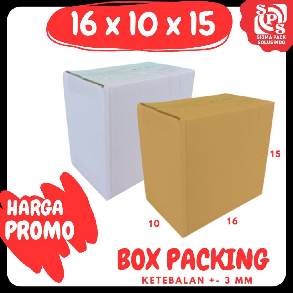 

Karton 16x10x15 Kardus A1 Packing Dus Kotak Kemasan Box Aksesoris Souvenir Sparepart Obat Madu