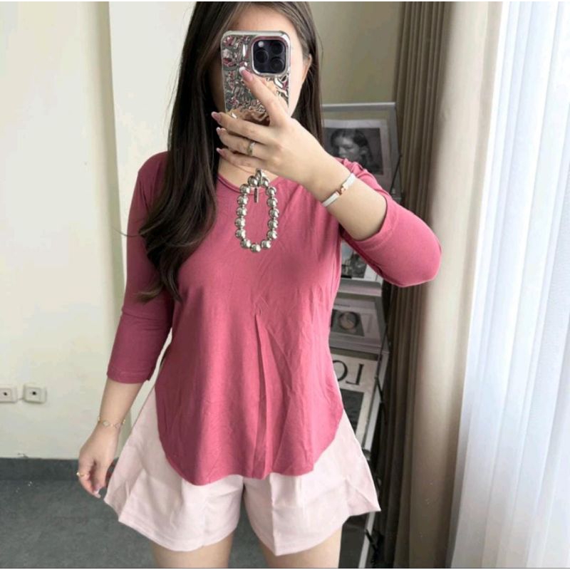 Kaos wanita // Kaos 7/8 Rayon Spandex