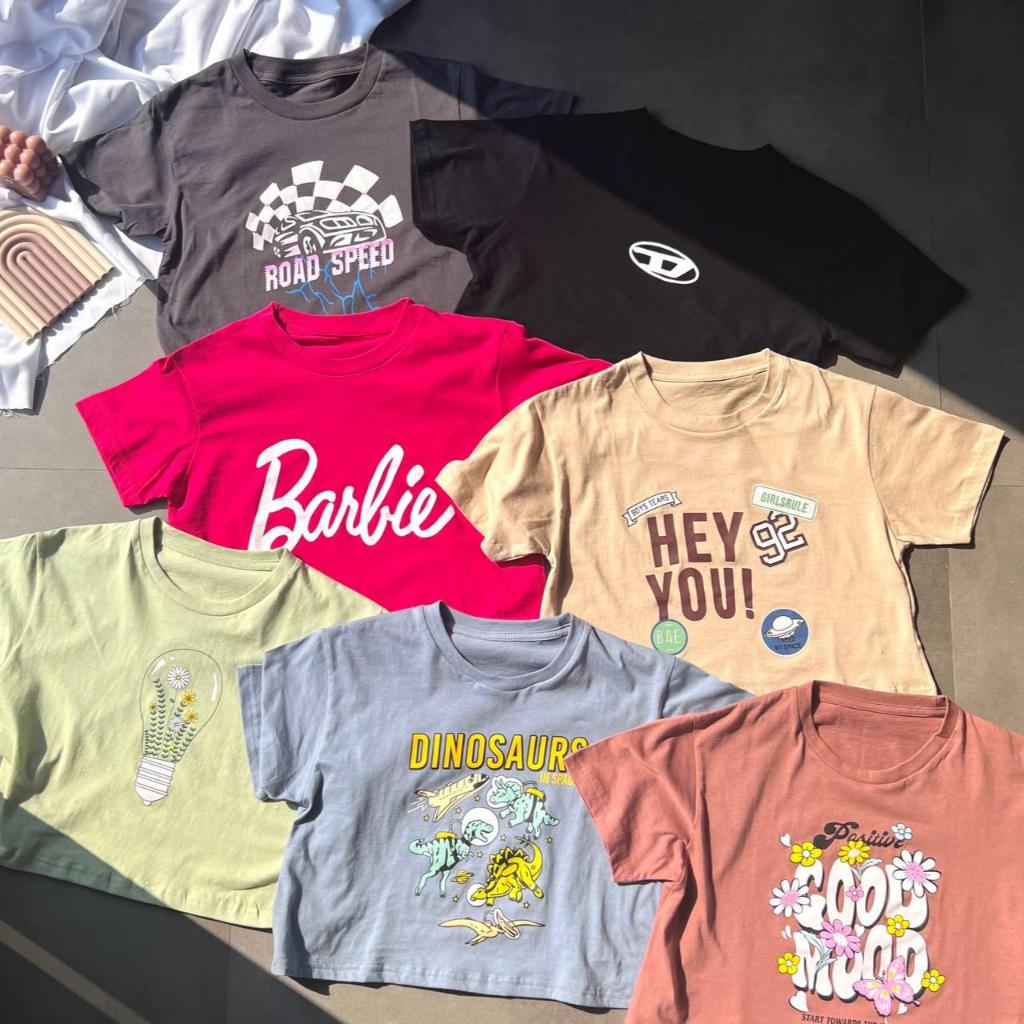 CROP TOP MOTIF | BAJU KAOS TUMBLR CROP TEE TSHIRT KAOS KOREA FASHION WANITA SAGE BEIGE DUSTY ROSE BL