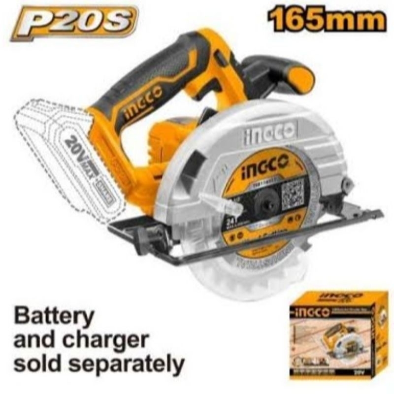 Mesin Circular Saw Baterai (UNIT ONLY) INGCO CSLI1651