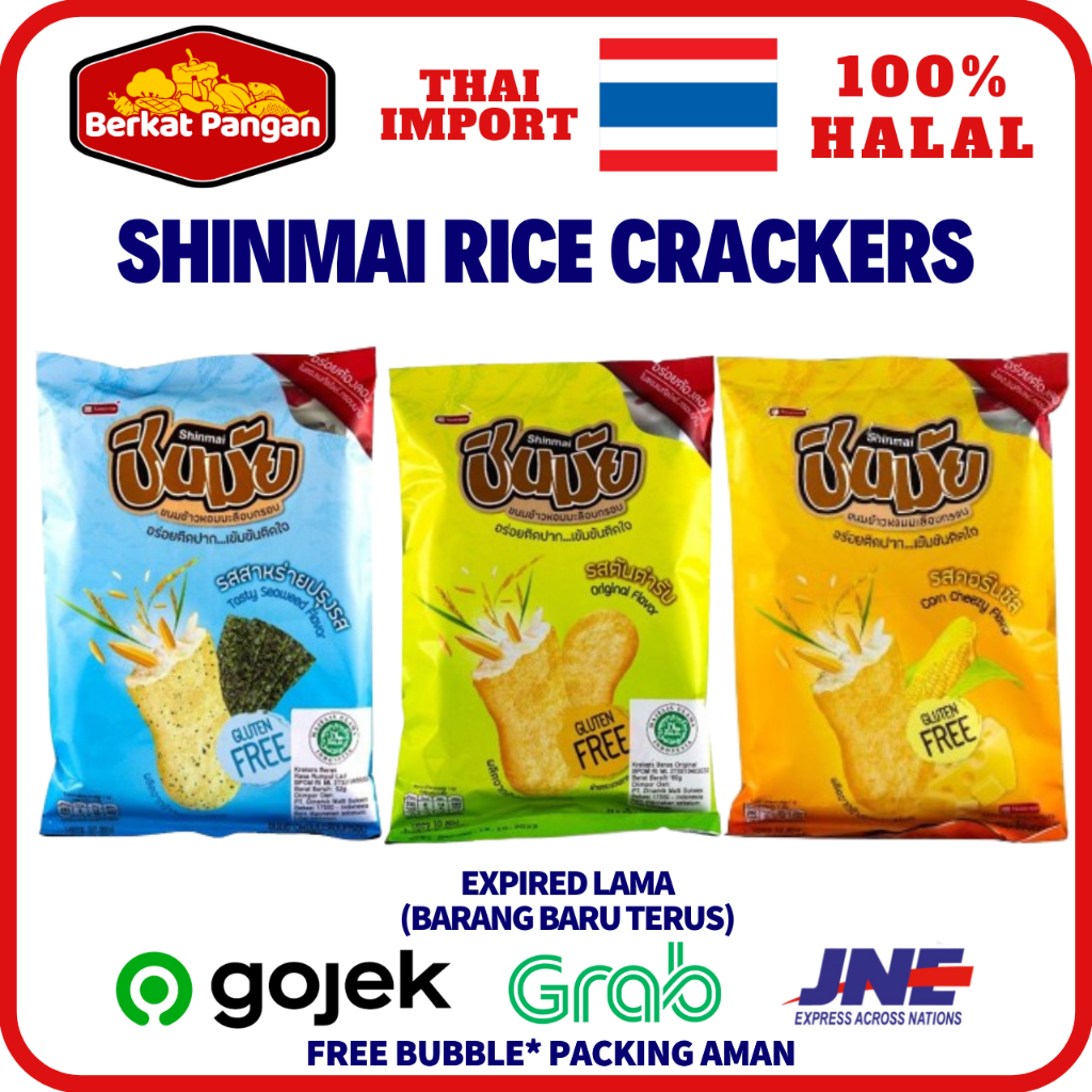 

SHINMAI Rice Crackers Original / Seaweed/ Corn Cheezy Gluten Free