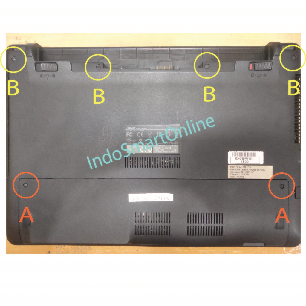 [Baru] Baut panjang Asus X450C X452E X450 A450 A450C A450L sekrup casing bawah laptop