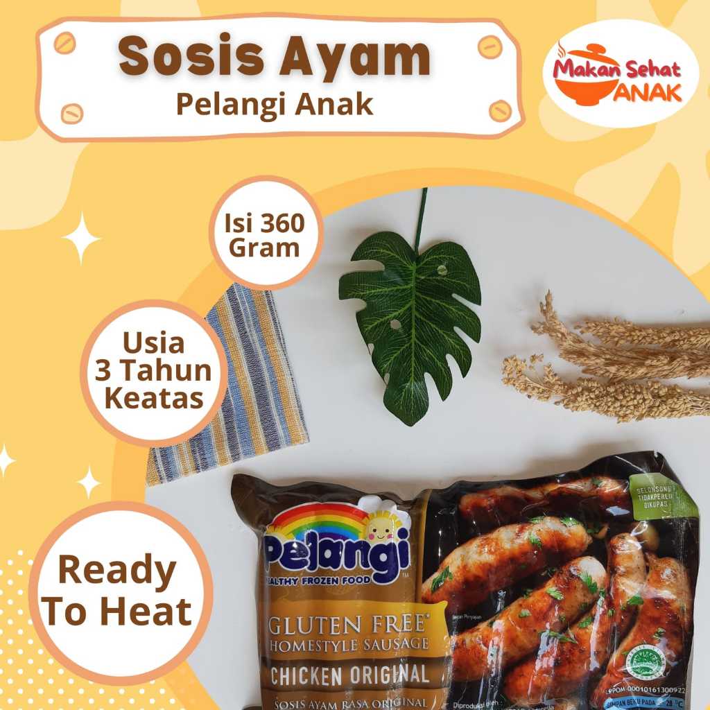 

PelangiAnak Lauk Pauk / Snack Cemilan ( Sosis, Bakso, Chicken Karage, Chicken Popcorn, French Fries) Anak MPASI 3 Tahun Keatas By Makan Sehat Anak