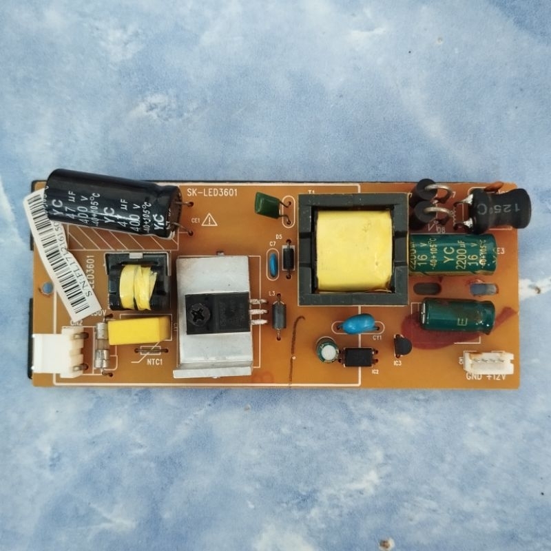 power suplay ori regulator psu tv ichiko 17 LED normal