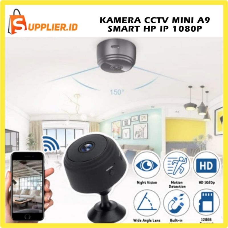 CCTV Mini A9 Kamera Pengintai Wifi HD 1080P