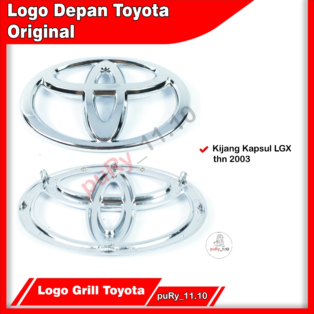 Emblem logo grill depan kijang kapsul Lgx 2003 ori