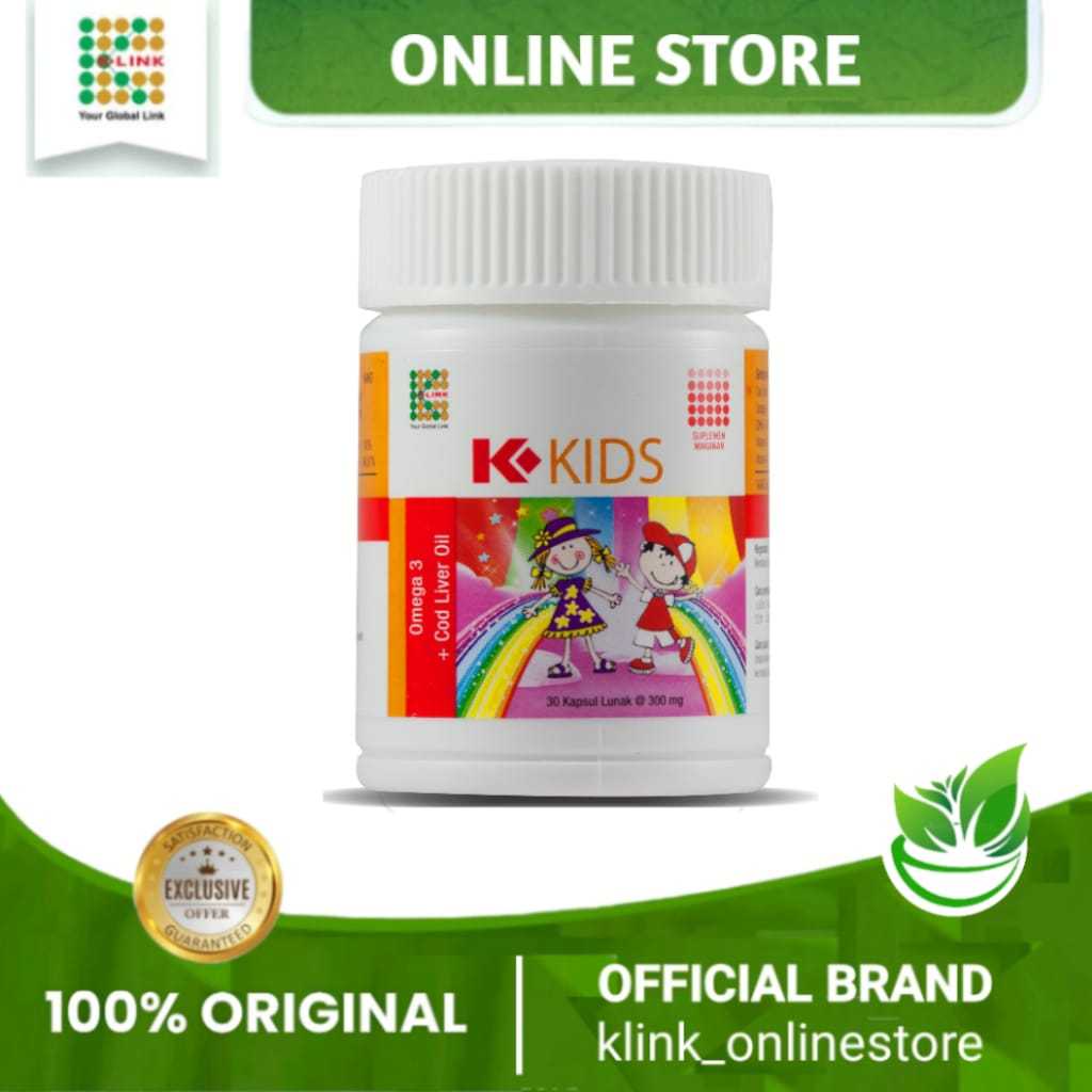 K Kids Omega 3 Minyak ikan Original.K Kids Omega 3.K Kids K link.K kids omega kids.K Kids Vitamin An