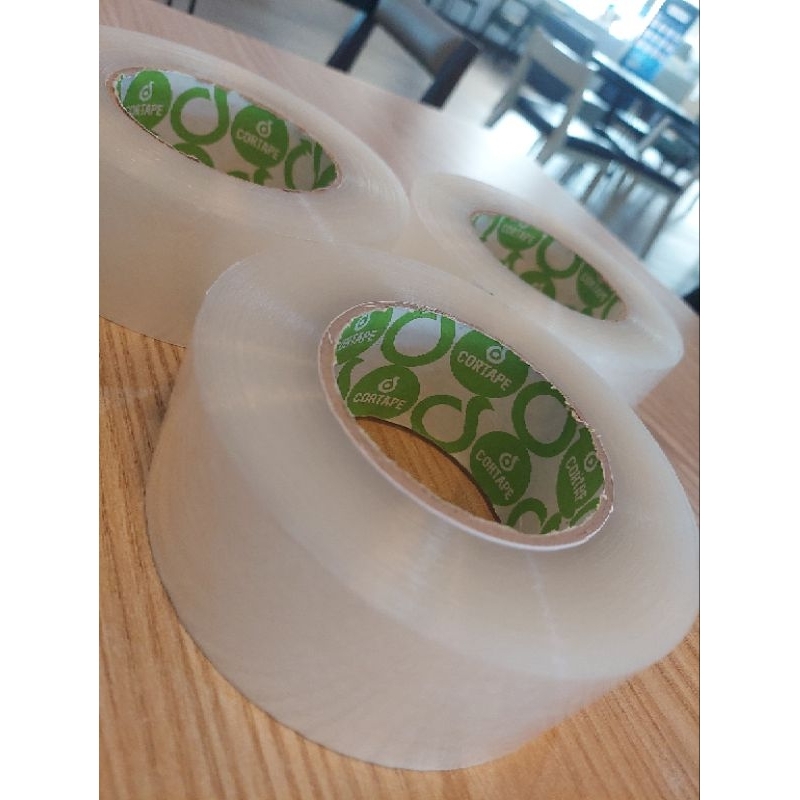 

Lakban Cortape 300 Yard. Minimum Pembelian 4 pcs. Lakban Murah dengan kekuatan, bening, transparan, dan berkualitas