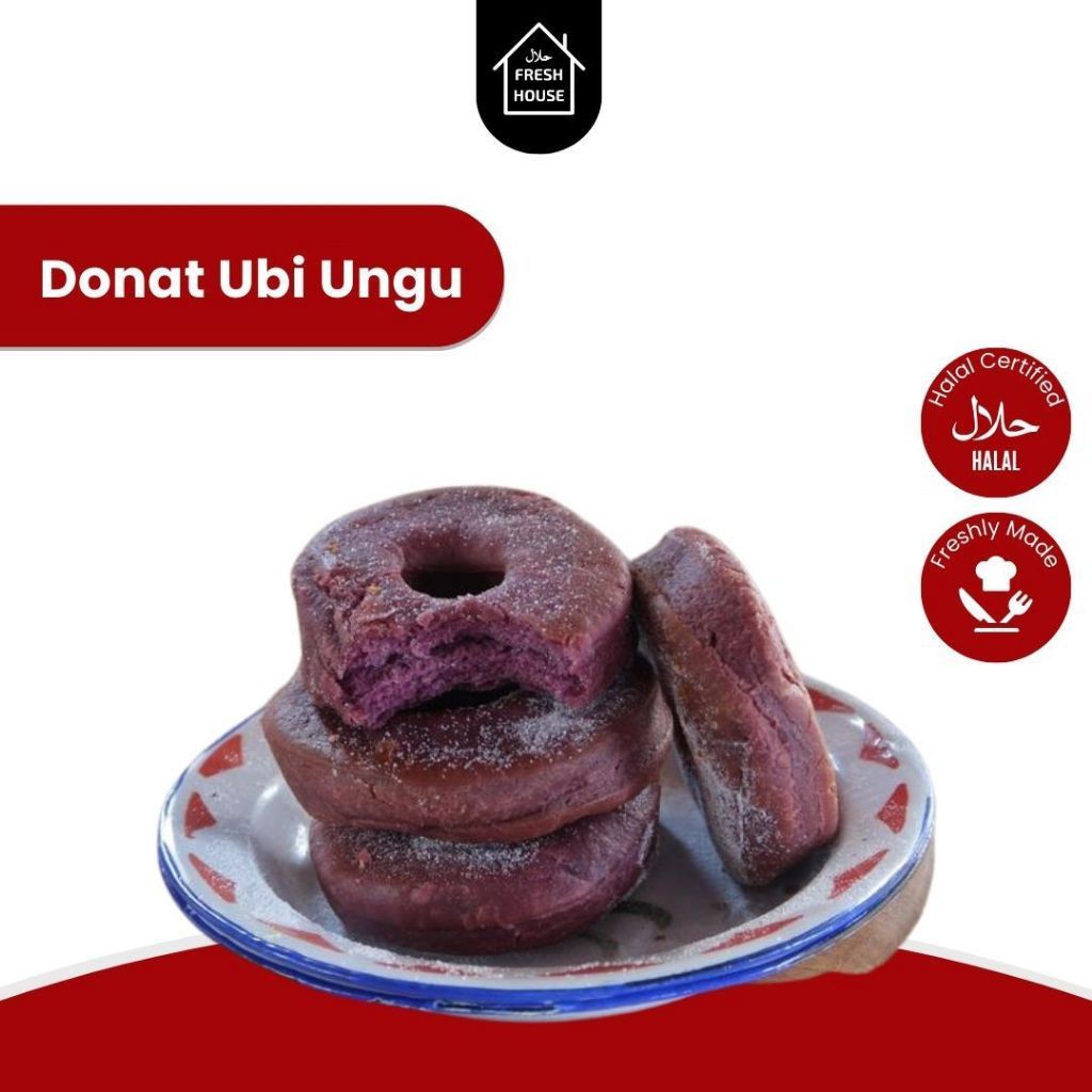 

DONAT PELANGI UBI FOROZEN / DONAT UBI UNGU FROZEN