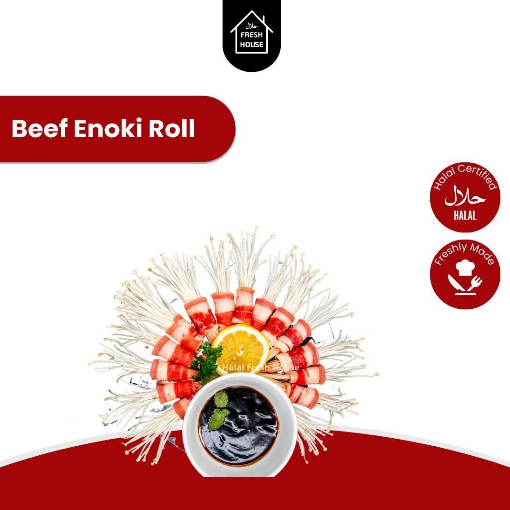 

ENOKI BEEF ROLL / JAMUR ENOKI SLICE DAGING ISI 14PCS