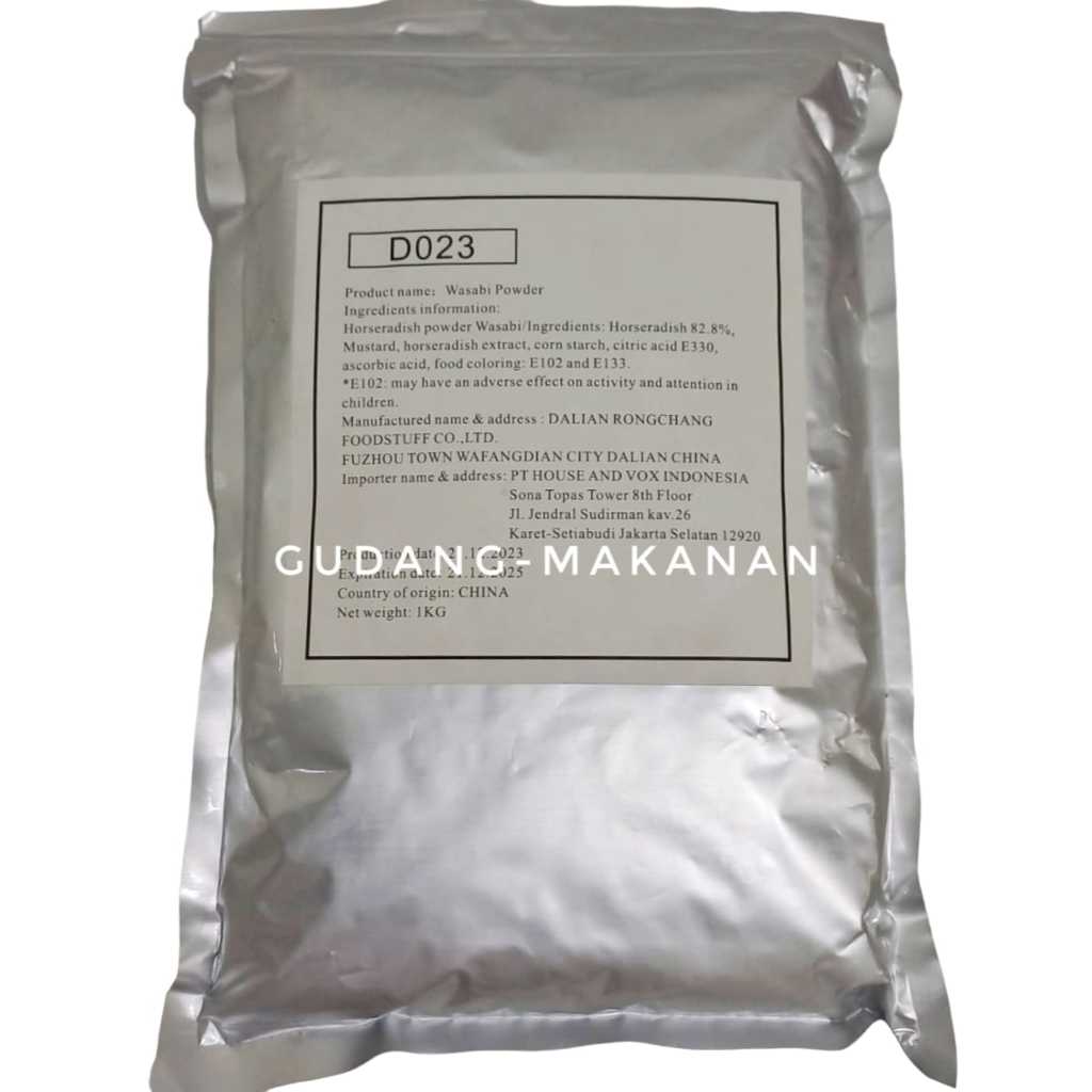 

HALAL Wasabi Powder / Wasabi Bubuk House 1 kg