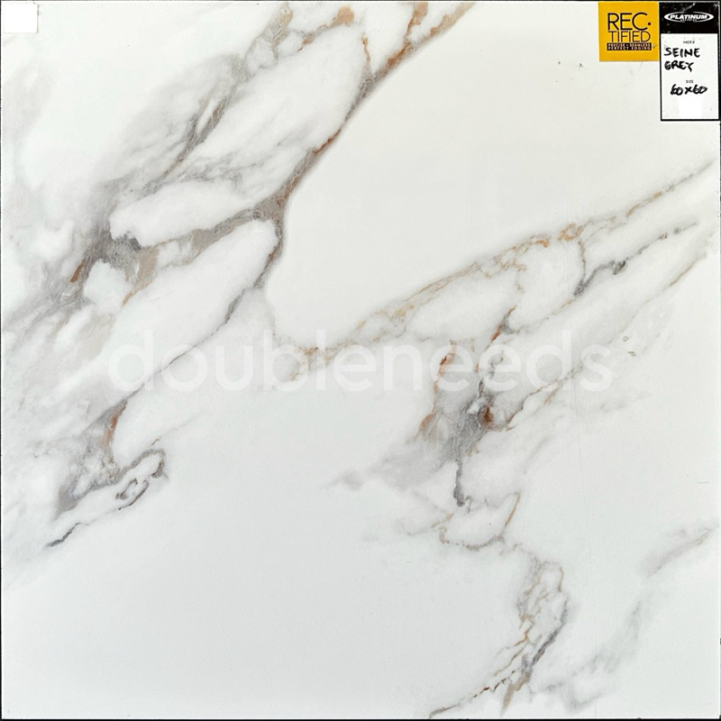 KERAMIK LANTAI SEINE GREY 60x60 PLATINUM / KERAMIK LANTAI MOTIF STATUARIO / KERAMIK DINDING MOTIF MI