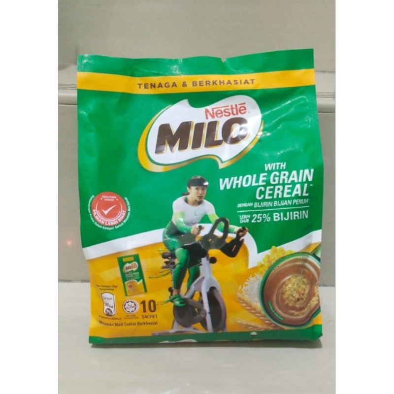 

MILO ACTIVE-GO WHOLE GRAIN CEREAL ORI MALAYSIA 10 SACHETS