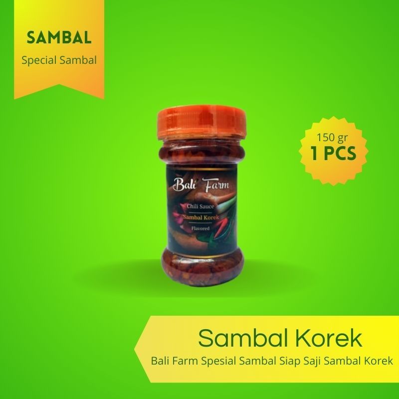 

Bali Farm - Sambal siap saji / Sambal korek / Sambal pedas / 150 gram