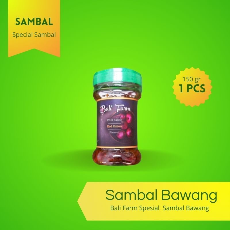 

Bali Farm - Sambal siap saji / Sambal bawang / Sambal pedas / 150 gram