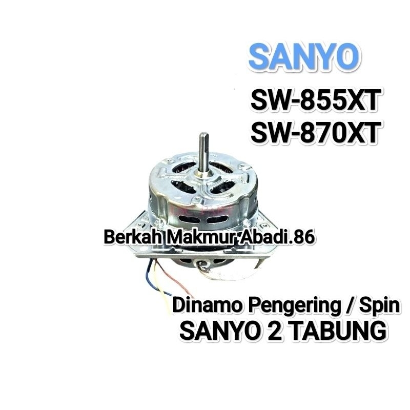 Dinamo Pengering Mesin Cuci SANYO SW 855XT Sanyo SW 870XT Motor Dinamo Spin Pengering 2 Tabung Sanyo