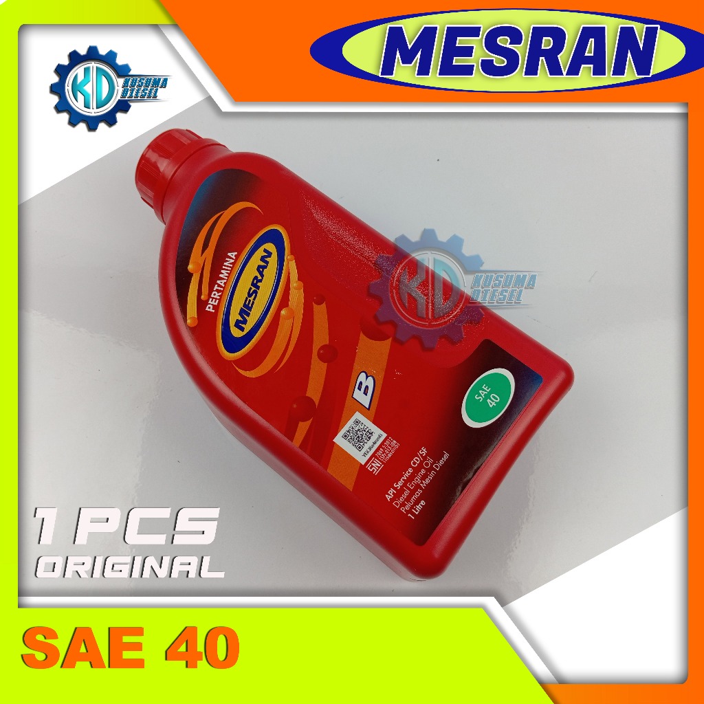 OLI MESRAN B 40 - SAE 40 - 1 LITER - OLI MESIN - OLI ENGINE - OLI PENGGERAK - DLL - MURAH - PROMO