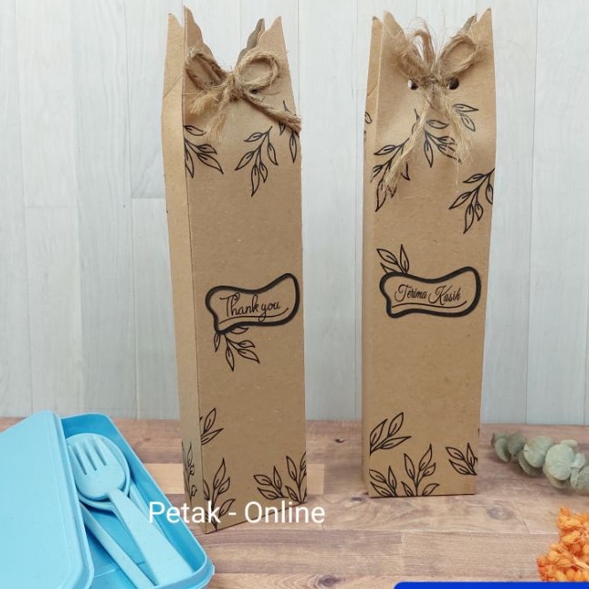 

FG2 5 Pcs Box Kraft Rustic Coklat 56 x 25 cm Untuk Kemas Sendok Set Box dll