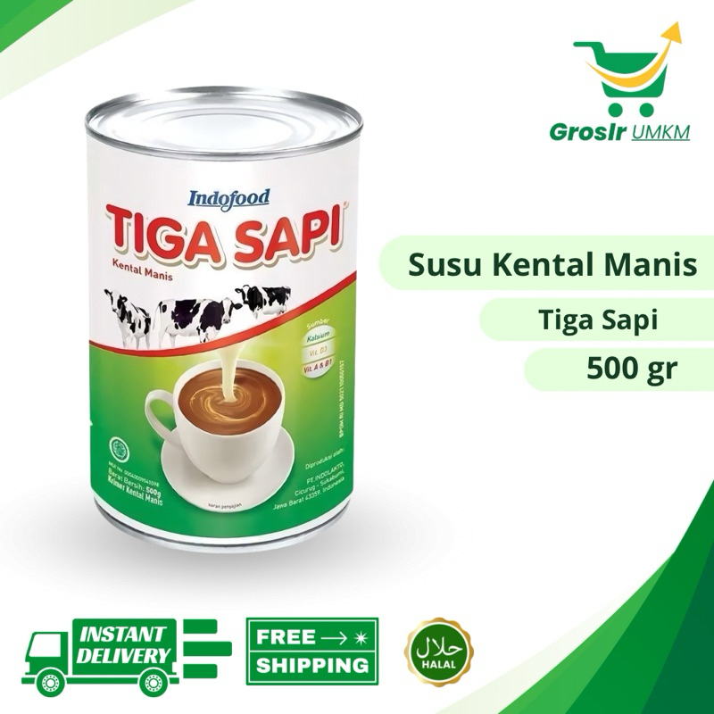 

Grosir UMKM - Susu Kental Manis Tiga Sapi 490gr