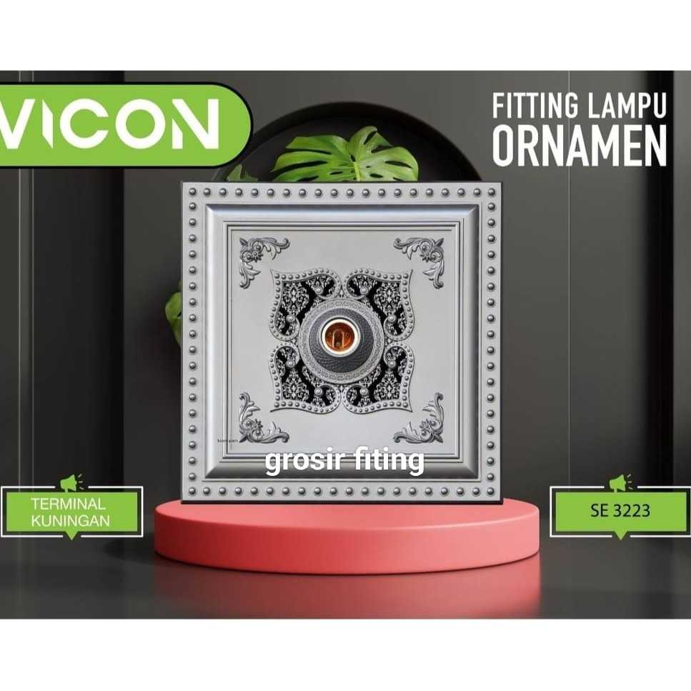 Ciasaatcisarua () Ornamen Lampu Plafon Pvc 30X30/Fiting Hias Plafon Gypsum 30 Cm