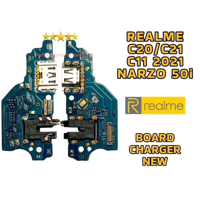 Board Charger Papan Konektor Cas Realme C20 / C21 / C11 2021 / Narzo 50i Copotan Cabutan Bekas