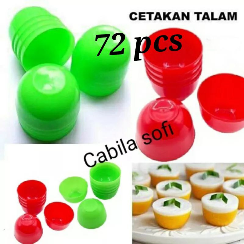 Cetakan bugis 4,5 isi 72 pcs Cetakan apem  72 pcs murah
