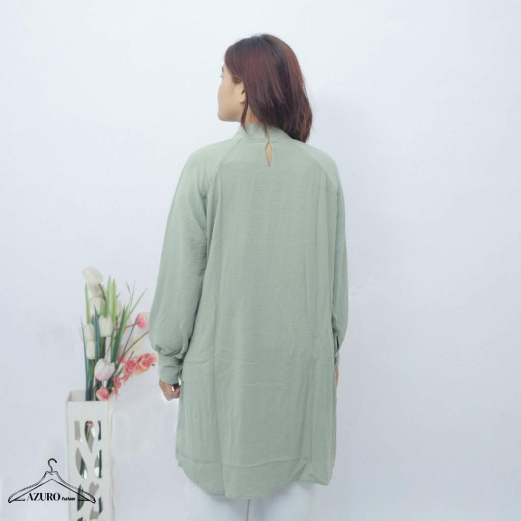 LARISKA Atasan Tunik Plisket > Baju Tunik Wanita Plisket