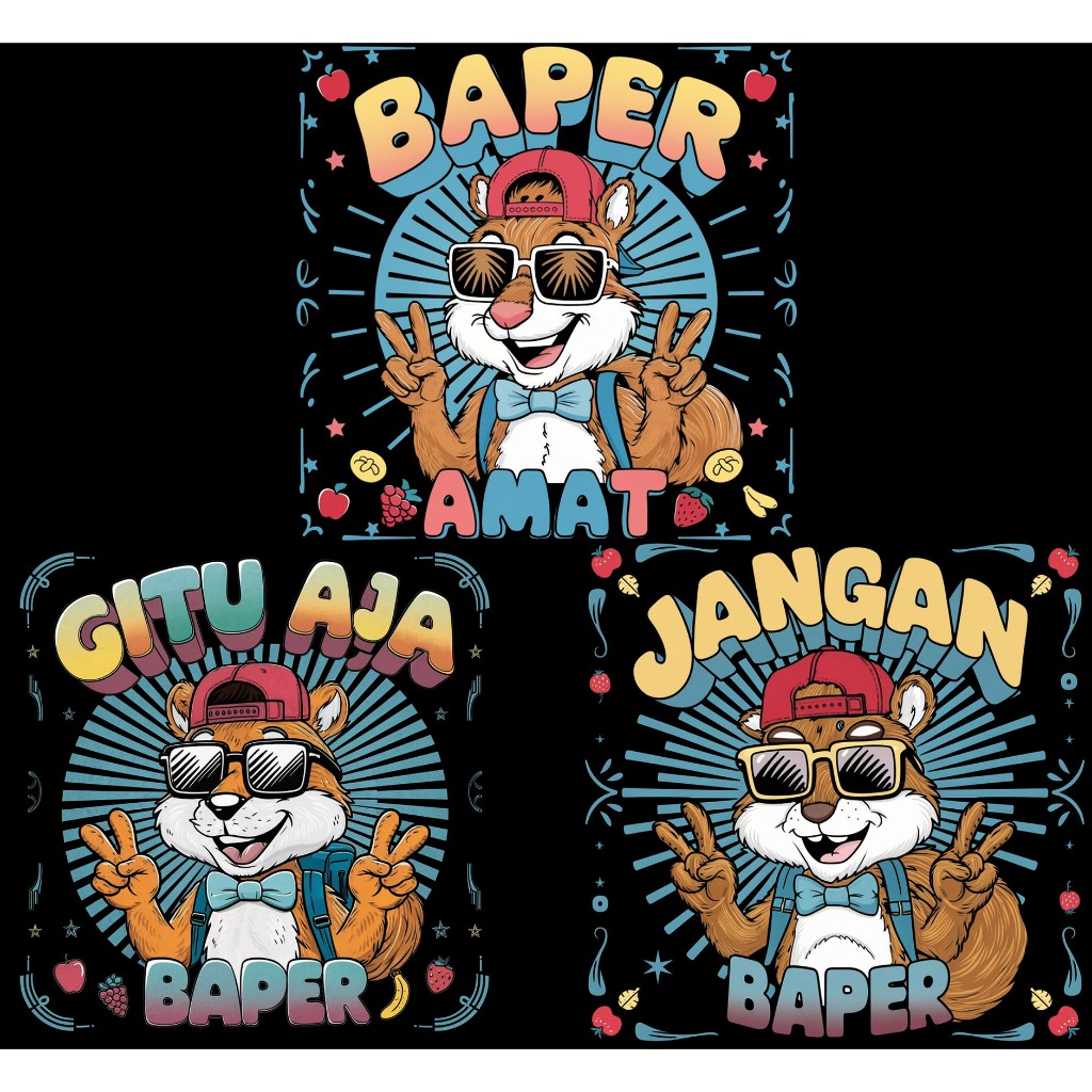 BAPER AMAT Sablon Setrika/Sablon DTF Printing Siap Press Kaos, Sweatshirt, Crewneck, Hoodie, Totebag
