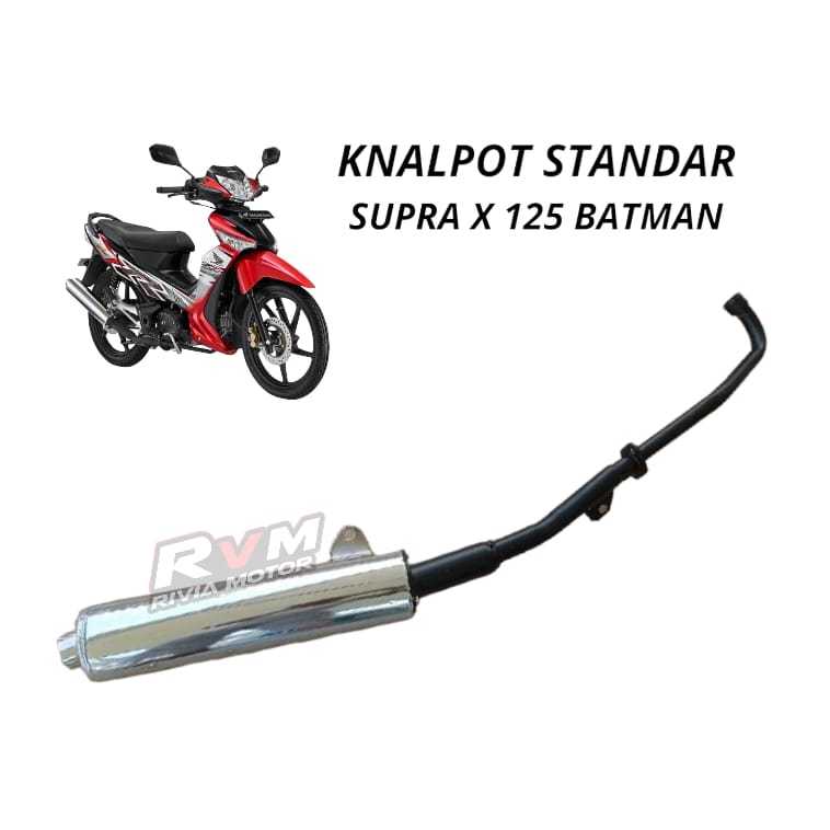 Knalpot Standar Supra X 125 Batman / Knalpot Supra X 125