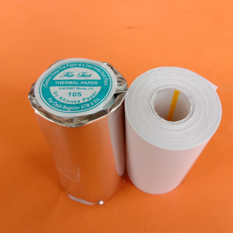 

Paket 100 roll kertas thermal ukuran 57,58x30mm