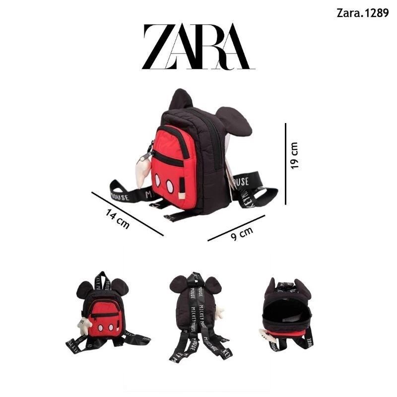 STOK SEDIKIT Ransel zara Tas Backpack anak Kecil Wanita Fashion Casual  Ori Import