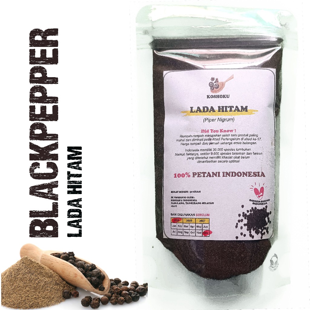 

Lada Hitam 50 Gram. Lada Hitam Bubuk dan Biji Lada Hitam Blackpepper