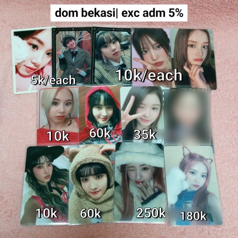 [EKSPEDISI GANTI KE JNT/JNE] photocard pc album FeO34 break nmixx sullyoon chaeyoung tyoy twice Hayo