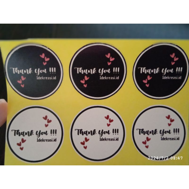 

Stiker Thank You Bulat Custom