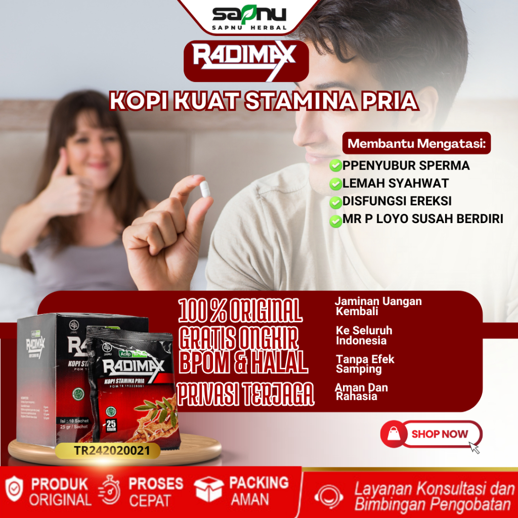 Obat Penambah Stamina Pria, Ejakulasi Dini, Penyubur Sperma Pria, Penambah Gairah Bercinta, Disfungs