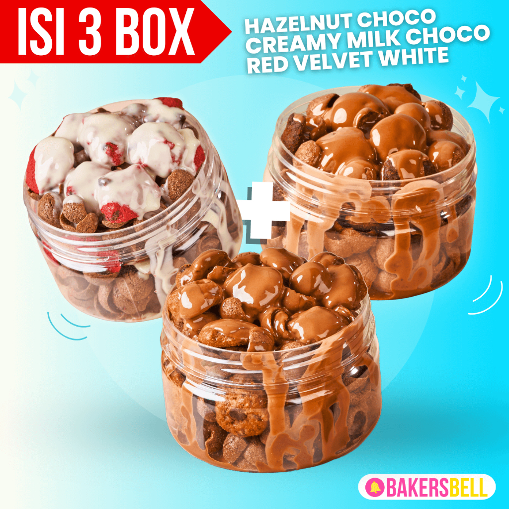 

(PAKETAN ISI 3) ChocBox Mix (Hazelnut Choco + Creamy Milk Choco + Red Velvet White Chocolate)