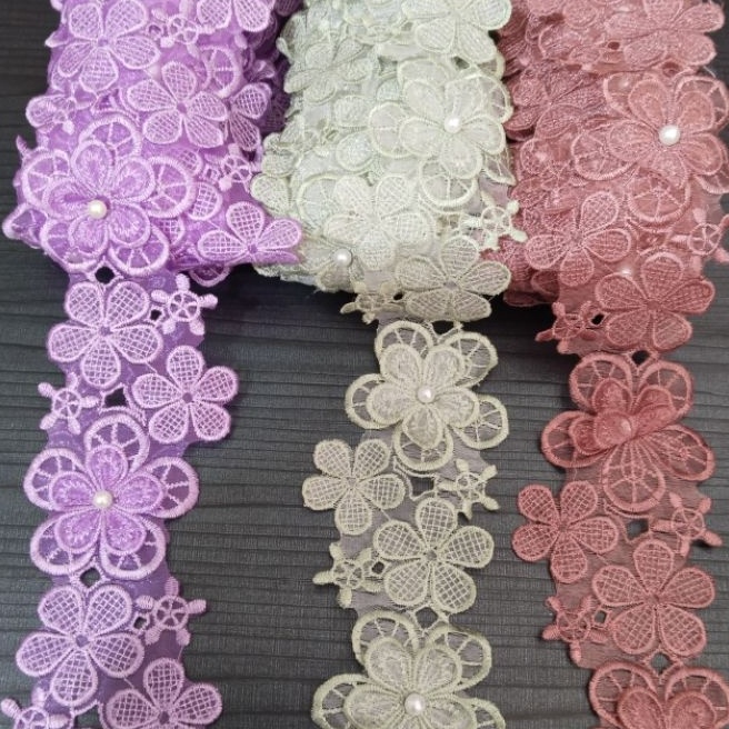 

HJ6 renda bordir per roll