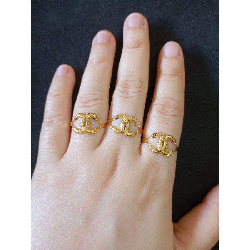 Cincin Emas Asli Kadar 700/16K Berat 0.6gr