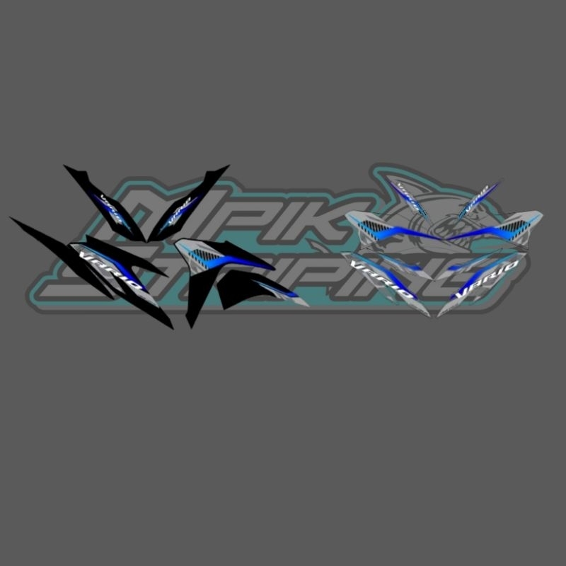 STRIPING STICKER TRANSPARAN VARIO 125 OLD KZR MOTIF DESIGN ORI VARIO 2023