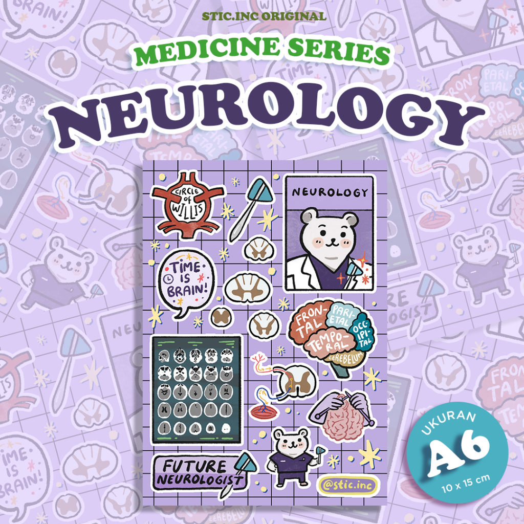 

Neurology - Stic.Inc Med Series - Stickersheet A6