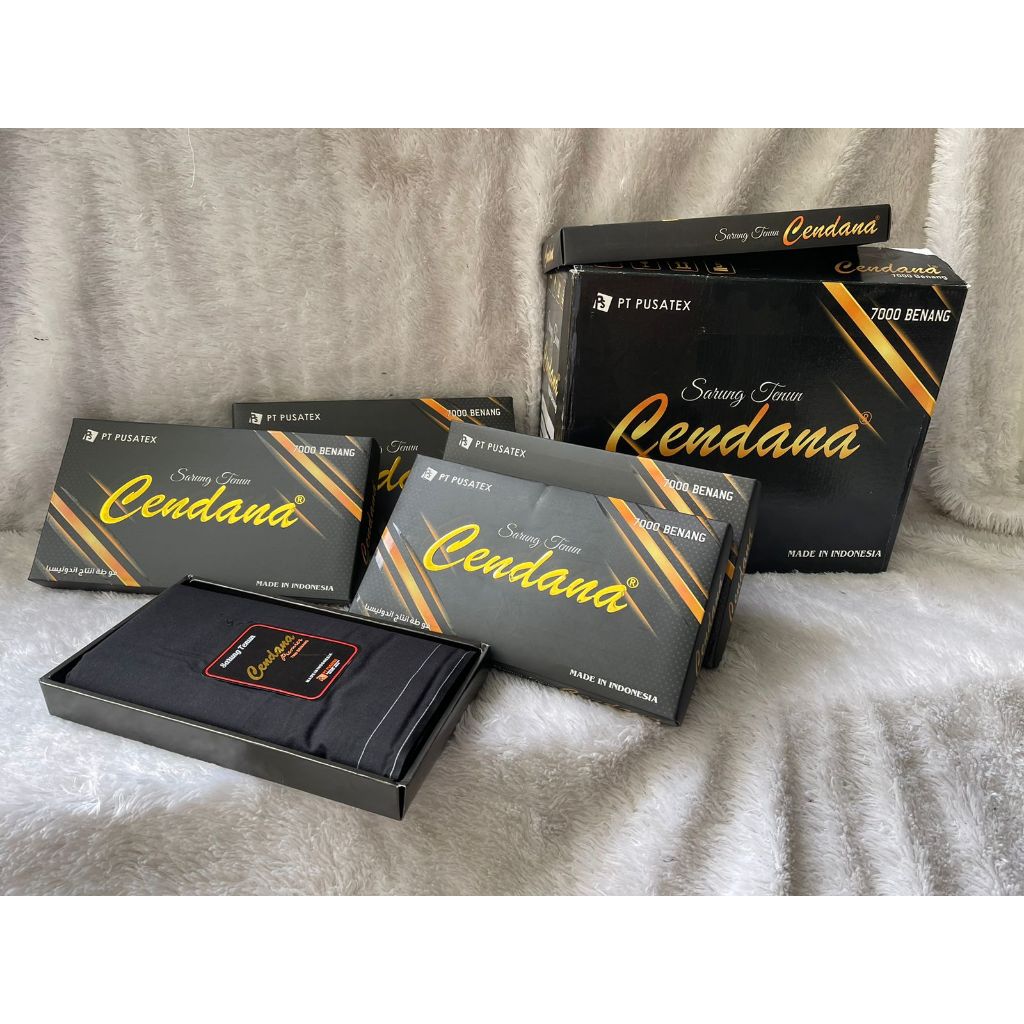 sarung cendana hitam polos bahan katun halus dan lembut best seller
