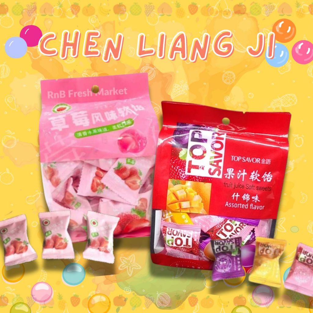 

Chen Liang Ji Permen Jelly Aneka Rasa 320G 1 Pouch Snack Food Candy Import Manis Dengan Varian Rasa Mix Fruit Strawberry